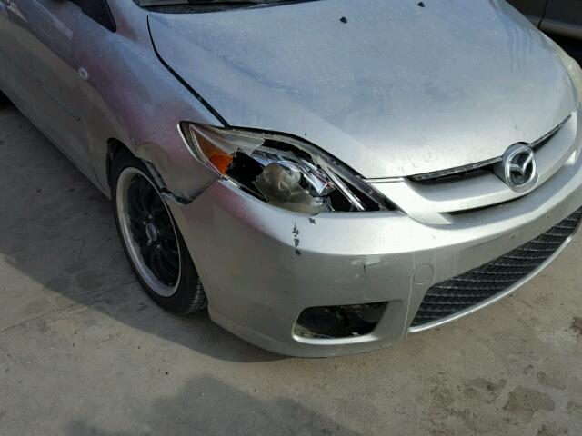 JM1CR293170133050 - 2007 MAZDA 5 SILVER photo 9