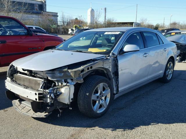 1G1ZC5E04AF197878 - 2010 CHEVROLET MALIBU 1LT SILVER photo 2