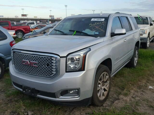 1GKS1CKJ0FR730108 - 2015 GMC YUKON DENA SILVER photo 2