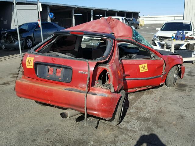 2HGEJ632XTH101499 - 1996 HONDA CIVIC RED photo 4