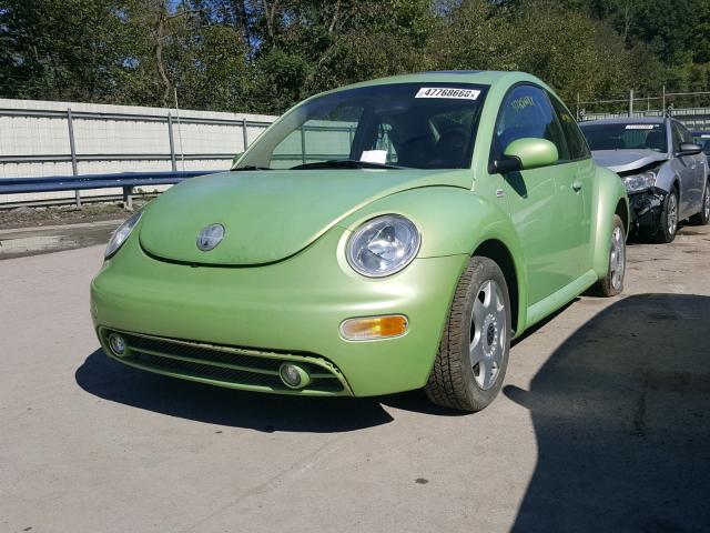 3VWCP21C92M435013 - 2002 VOLKSWAGEN NEW BEETLE 绿色 照片 2