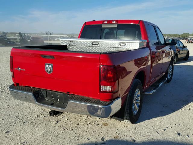 1C6RR6LGXES170393 - 2014 RAM 1500 SLT წითელი ფოტო 4