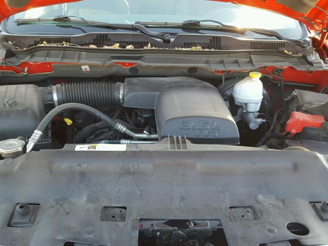 1C6RR6LGXES170393 - 2014 RAM 1500 SLT წითელი ფოტო 7