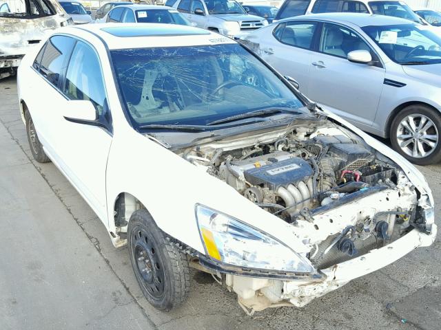 1HGCM56855A092852 - 2005 HONDA ACCORD EX WHITE photo 1