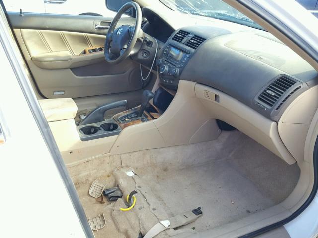 1HGCM56855A092852 - 2005 HONDA ACCORD EX WHITE photo 5