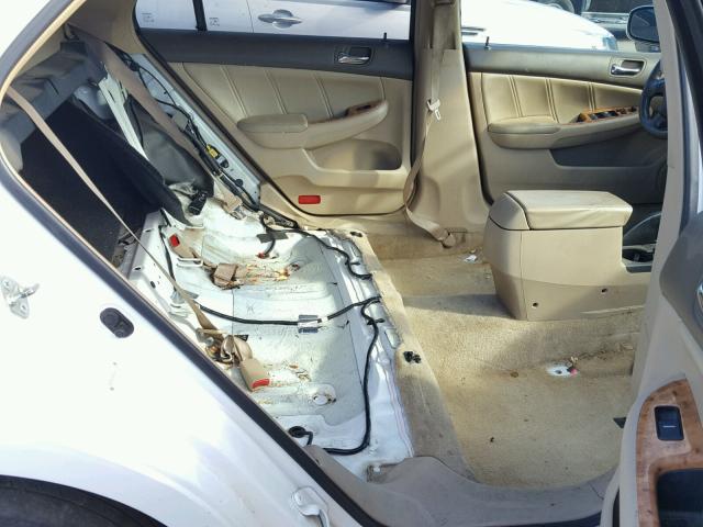 1HGCM56855A092852 - 2005 HONDA ACCORD EX WHITE photo 6