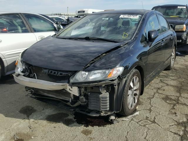 2HGFA1F91BH531016 - 2011 HONDA CIVIC EXL BLACK photo 2