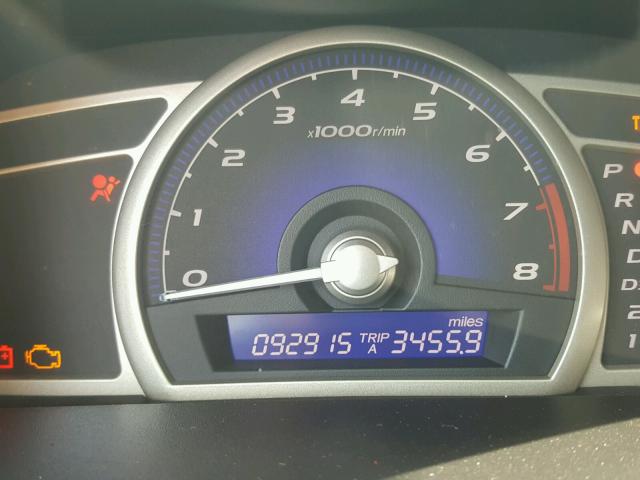 2HGFA1F91BH531016 - 2011 HONDA CIVIC EXL BLACK photo 8