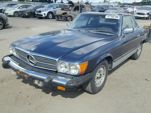 WDB10704412061398 - 1980 MERCEDES-BENZ 450 SL BLUE photo 2