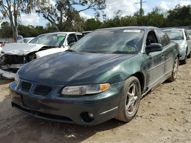 1G2WP52K0YF233696 - 2000 PONTIAC GRAND PRIX GREEN photo 2