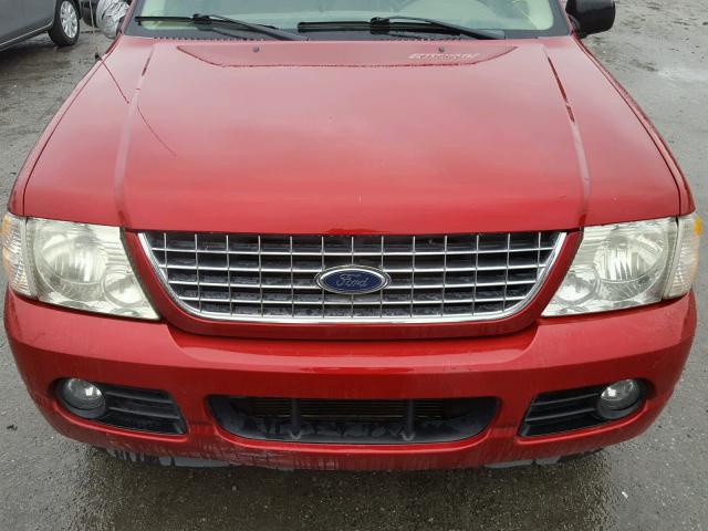 1FMDU63K74UB87544 - 2004 FORD EXPLORER X MAROON photo 7