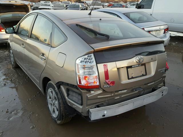 JTDKB20U187762080 - 2008 TOYOTA PRIUS TAN photo 3