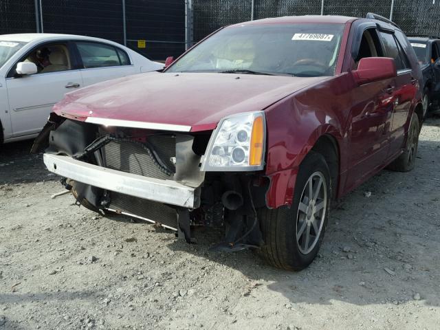 1GYDE63AX40126053 - 2004 CADILLAC SRX RED photo 2