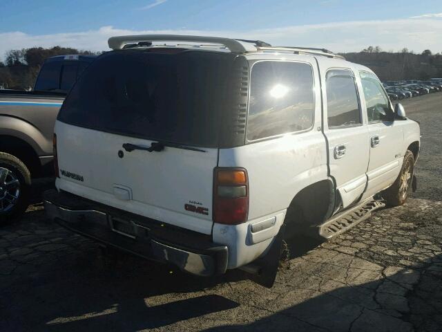 1GKEK13Z12J186293 - 2002 GMC YUKON WHITE photo 4