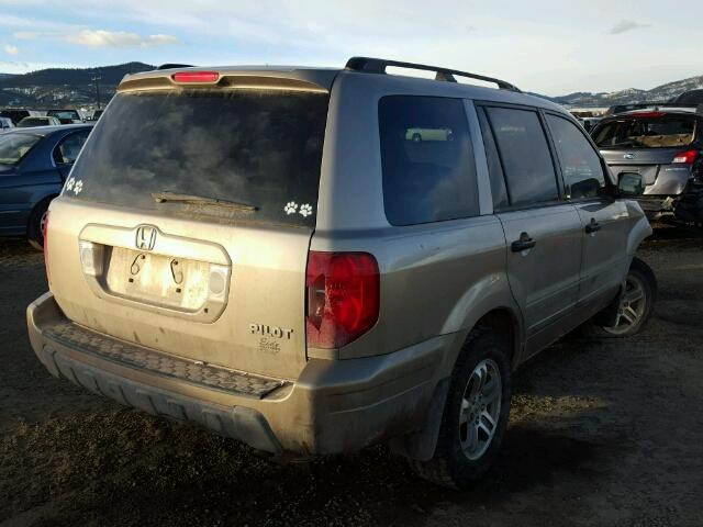 5FNYF18565B029406 - 2005 HONDA PILOT EXL GOLD photo 4