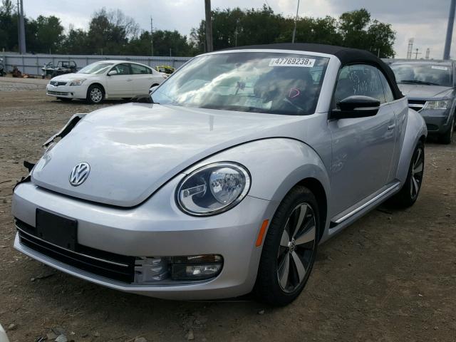 3VW8A7AT5DM807664 - 2013 VOLKSWAGEN BEETLE TUR SILVER photo 2