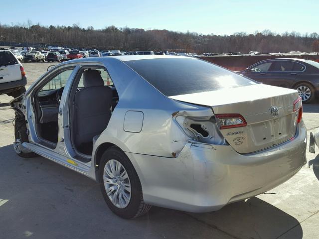 4T4BF1FK5DR334434 - 2013 TOYOTA CAMRY L SILVER photo 3
