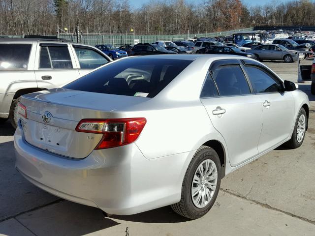 4T4BF1FK5DR334434 - 2013 TOYOTA CAMRY L SILVER photo 4