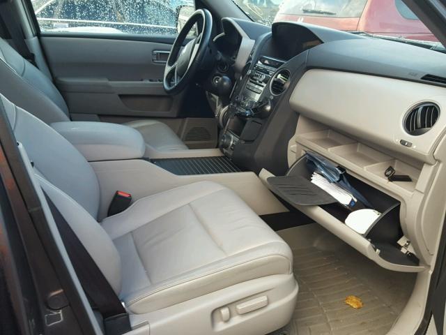 5FNYF4H6XFB075610 - 2015 HONDA PILOT EXL GRAY photo 5