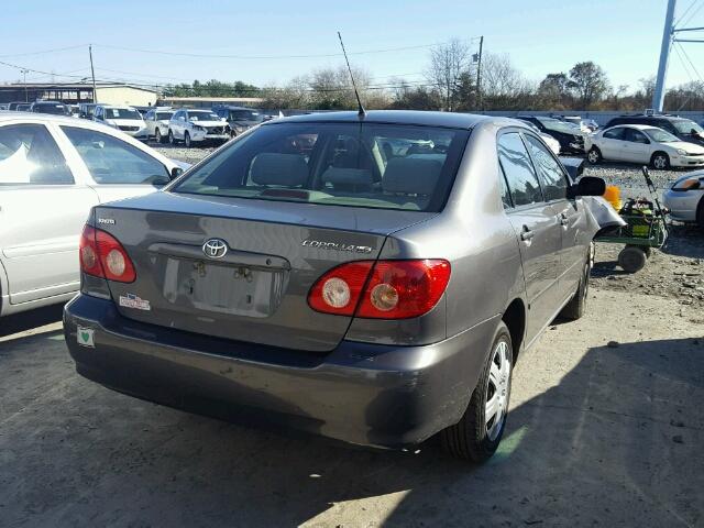 2T1BR32E67C810757 - 2007 TOYOTA COROLLA CE GRAY photo 4