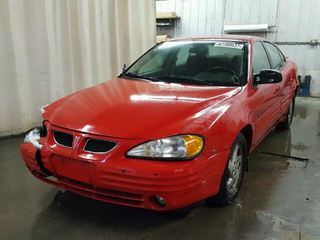 1G2NE52E7XM830835 - 1999 PONTIAC GRAND AM S RED photo 2