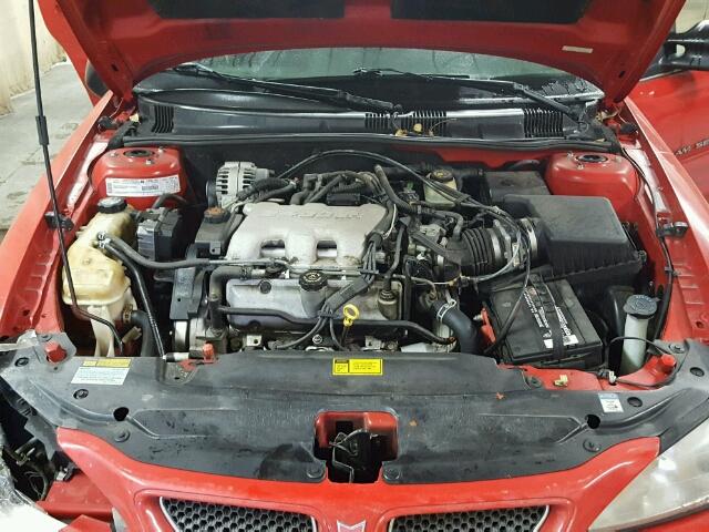 1G2NE52E7XM830835 - 1999 PONTIAC GRAND AM S RED photo 7