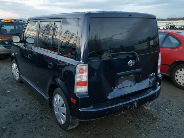 JTLKT324X64096176 - 2006 TOYOTA SCION XB BLUE photo 3