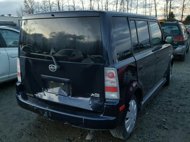 JTLKT324X64096176 - 2006 TOYOTA SCION XB BLUE photo 4