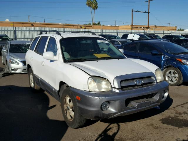 KM8SC13D85U020495 - 2005 HYUNDAI SANTA FE G WHITE photo 1