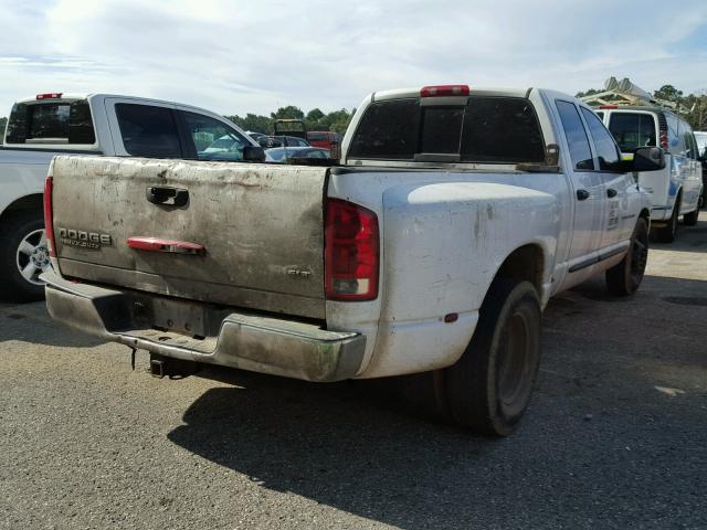 3D7MR48C55G826073 - 2005 DODGE RAM 3500 S WHITE photo 4