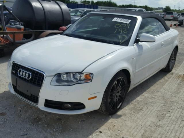 WAUDF48H39K009193 - 2009 AUDI A4 2.0T CA WHITE photo 2