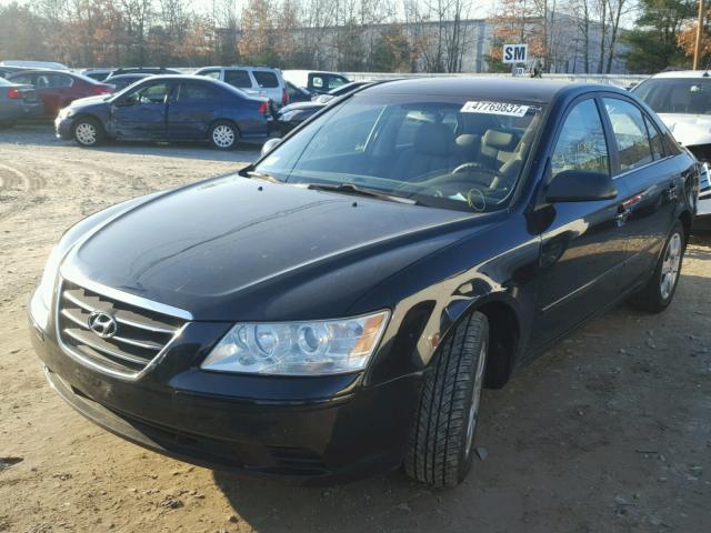 5NPET46CX9H410469 - 2009 HYUNDAI SONATA GLS BLACK photo 2