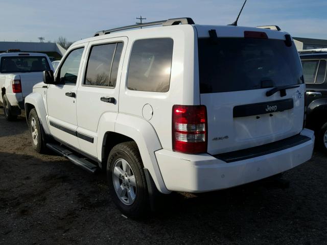 1C4PJMAK2CW152883 - 2012 JEEP LIBERTY SP WHITE photo 3