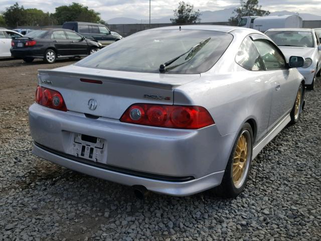 JH4DC53002C019553 - 2002 ACURA RSX TYPE-S SILVER photo 4