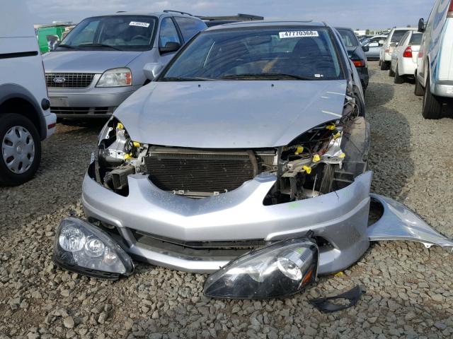 JH4DC53002C019553 - 2002 ACURA RSX TYPE-S SILVER photo 9