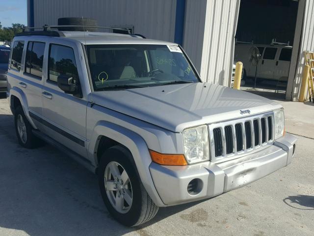 1J8HH48K97C587406 - 2007 JEEP COMMANDER SILVER photo 1