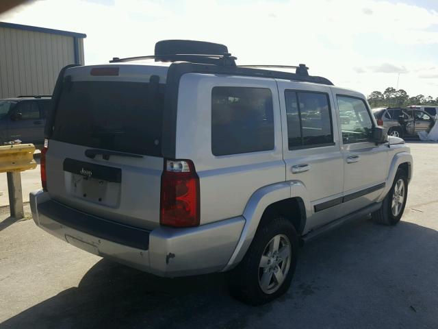 1J8HH48K97C587406 - 2007 JEEP COMMANDER SILVER photo 4