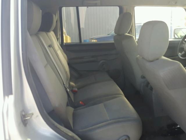 1J8HH48K97C587406 - 2007 JEEP COMMANDER SILVER photo 6