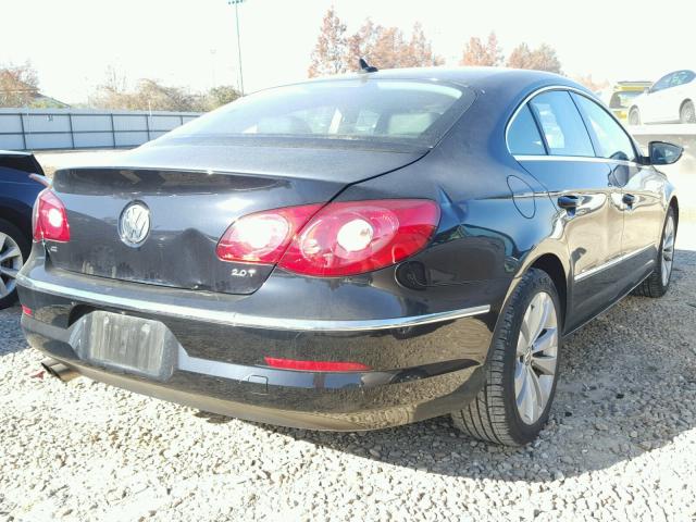 WVWMN7AN1CE507521 - 2012 VOLKSWAGEN CC SPORT BLACK photo 4