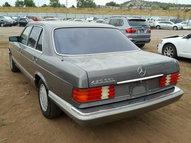 WDBCA35D5GA274045 - 1986 MERCEDES-BENZ 420 SEL GRAY photo 3