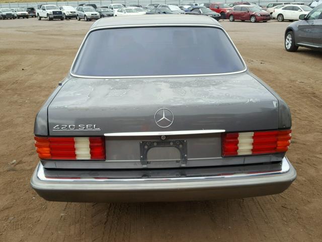 WDBCA35D5GA274045 - 1986 MERCEDES-BENZ 420 SEL GRAY photo 9