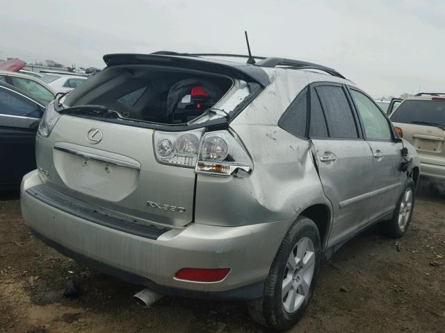 JTJHA31U340027120 - 2004 LEXUS RX 330 SILVER photo 4