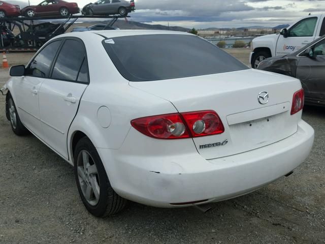 1YVFP80D935M05458 - 2003 MAZDA 6 S WHITE photo 3