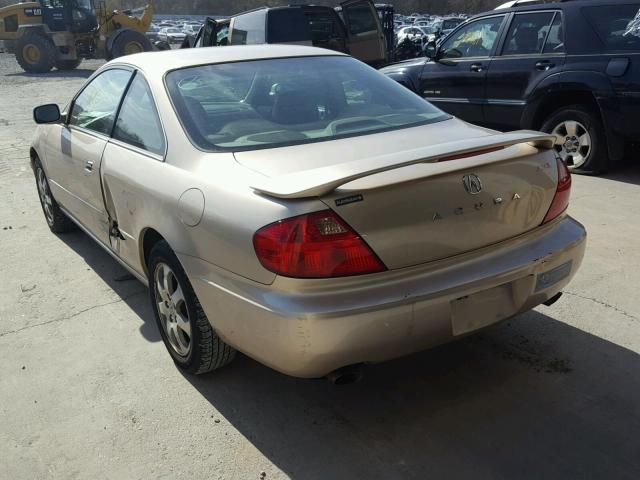 19UYA42472A000227 - 2002 ACURA 3.2CL BEIGE photo 3