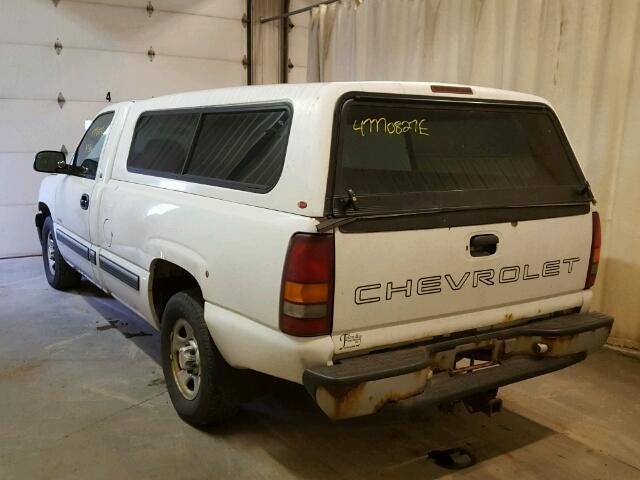 1GCEC14VX1E128419 - 2001 CHEVROLET SILVERADO WHITE photo 3