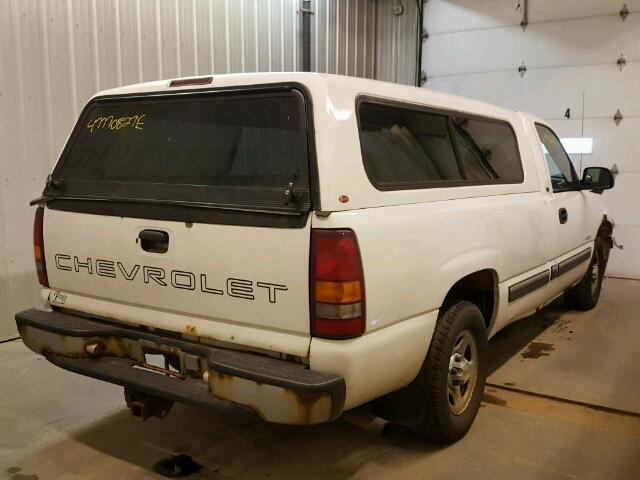 1GCEC14VX1E128419 - 2001 CHEVROLET SILVERADO WHITE photo 4