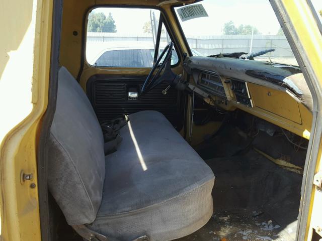 F25HKP87770 - 1972 FORD F250 YELLOW photo 5