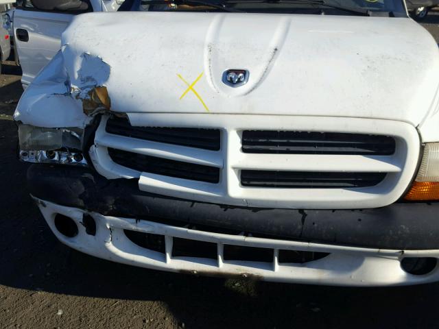 1B7GL22X7XS268179 - 1999 DODGE DAKOTA WHITE photo 9