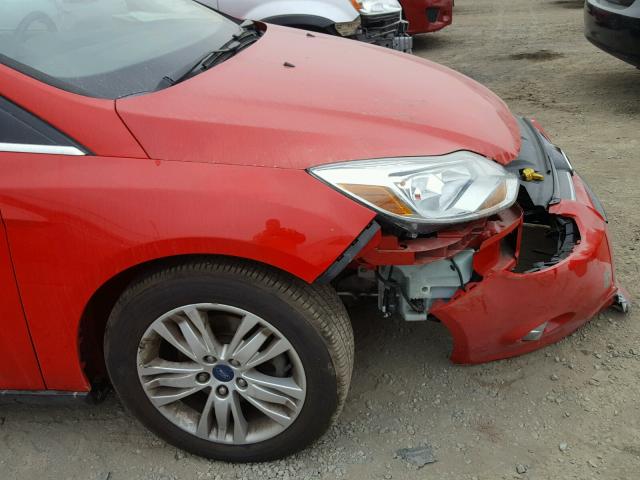 1FAHP3H23CL168021 - 2012 FORD FOCUS SEL RED photo 9