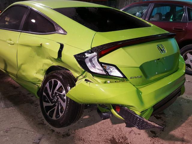 2HGFC4B07GH308828 - 2016 HONDA CIVIC LX GREEN photo 9